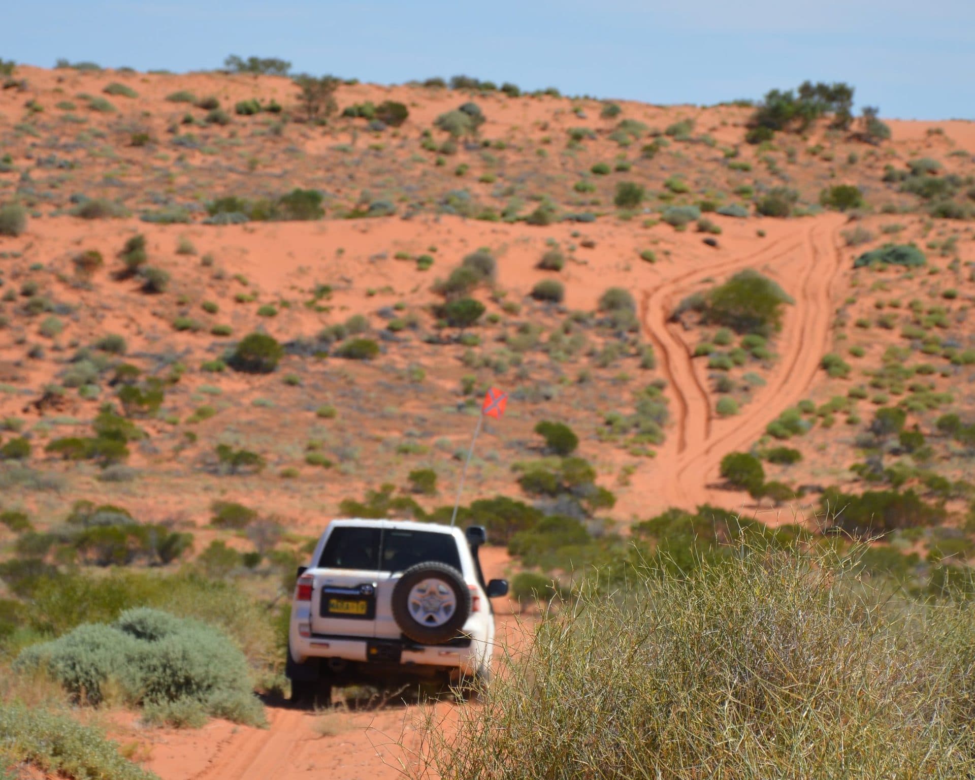 Touring 4WD on a remote Australian track
